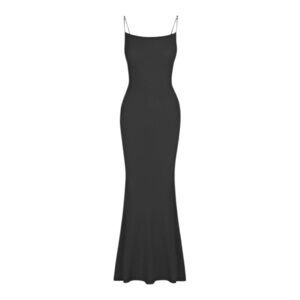REORIA Black Women's Basic Sexy Ribbed Bodycon Maxi Dresses Size: L NWOT